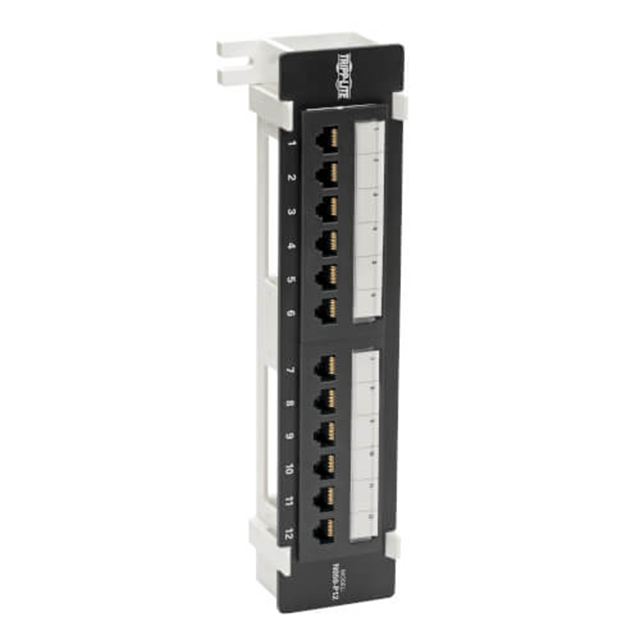 CAT5E WALL-MOUNT 12-PORT PATCH P