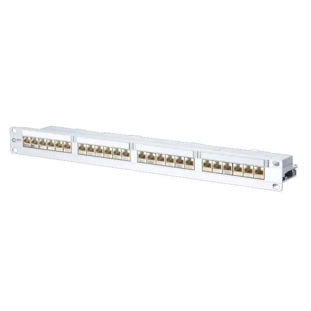 PATCH PANEL, E-DAT C6A 24 PORT,