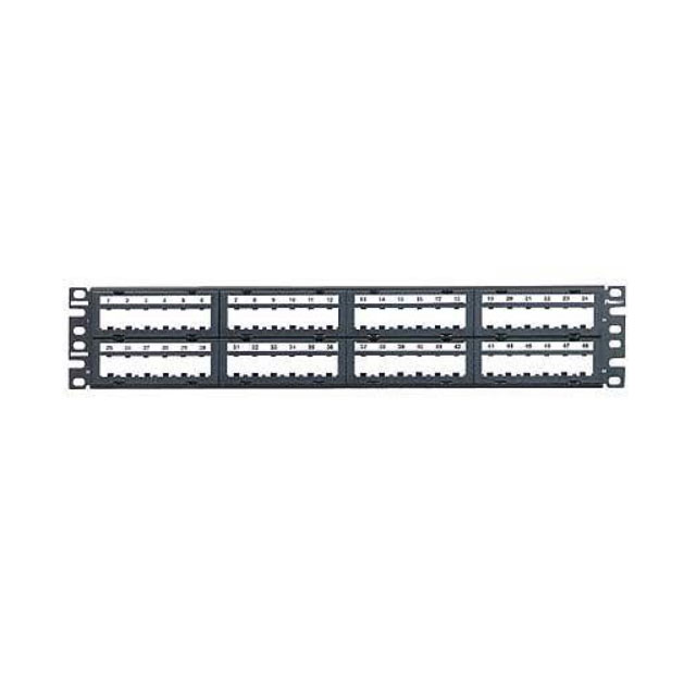 PATCH PANEL, 48 PORT, MODULAR, 6