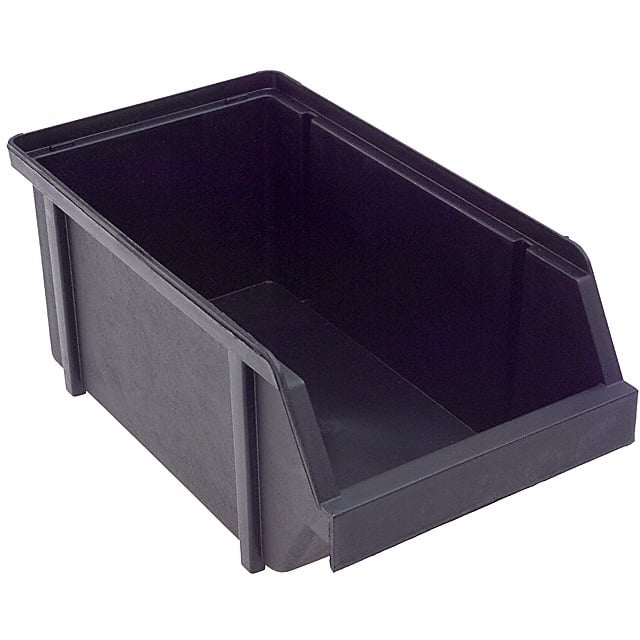 BIN PLASTIC BLACK