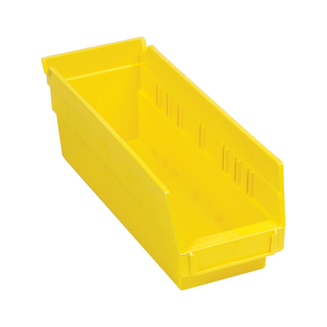 NESTABLE SHELF BIN, PLASTIC, 4-1