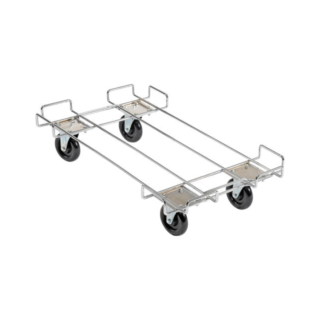WIRE RACK DOLLY BASE W/5" POLY S