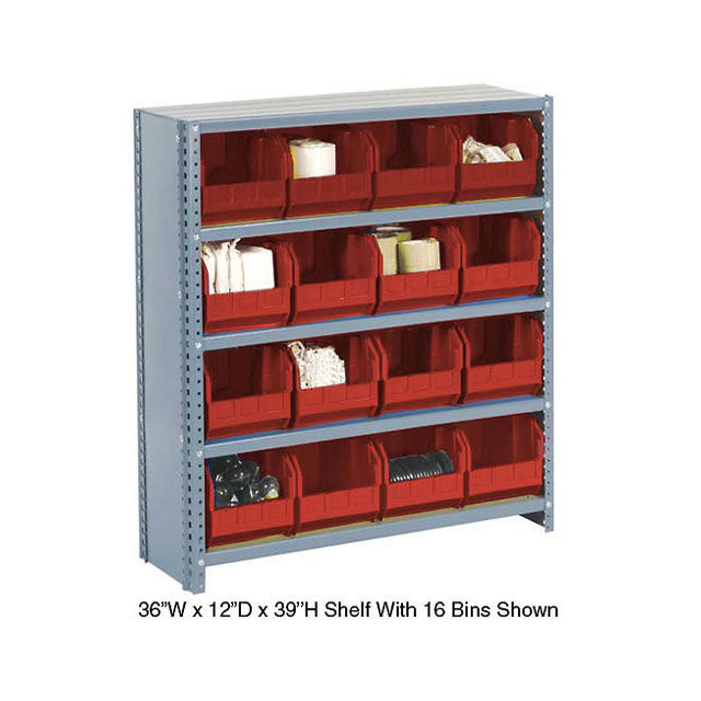 CLOSED BIN SHELVING W/6 SHELVES