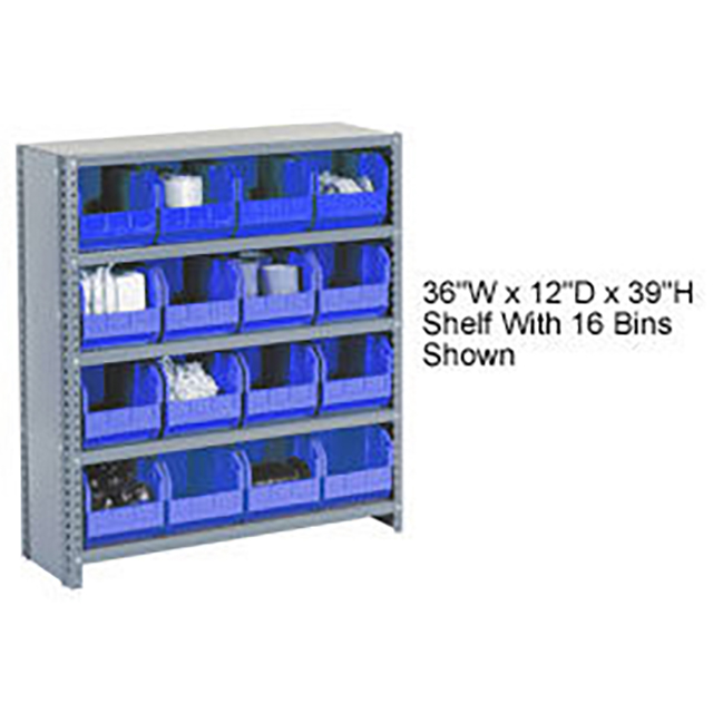 CLOSED BIN SHELVING W/5 SHELVES
