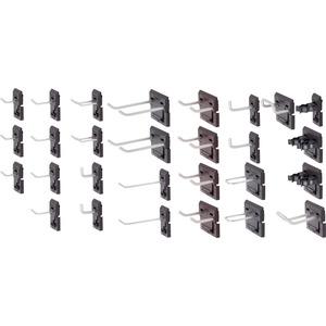 Set of holders, steel hooks