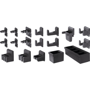 Set of holders, plastic hooks