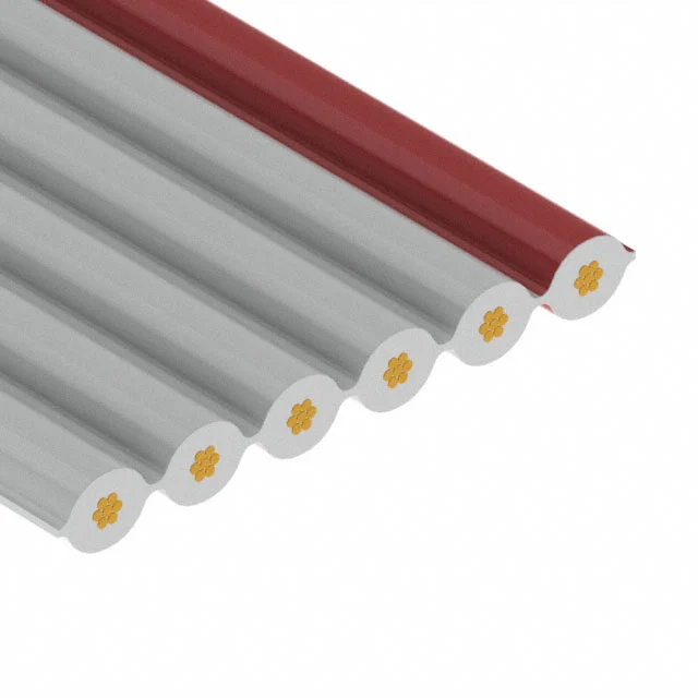 CBL RIBN 6COND 0.05 GRAY 300'