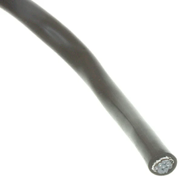 CBL RIBN 10COND 0.05 BLACK 100'