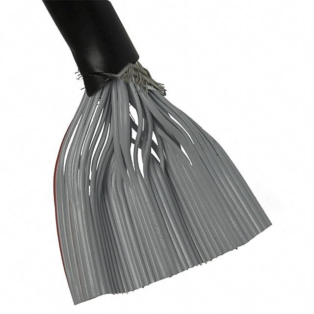 CBL RIBN 40COND 0.05 BLACK 100'