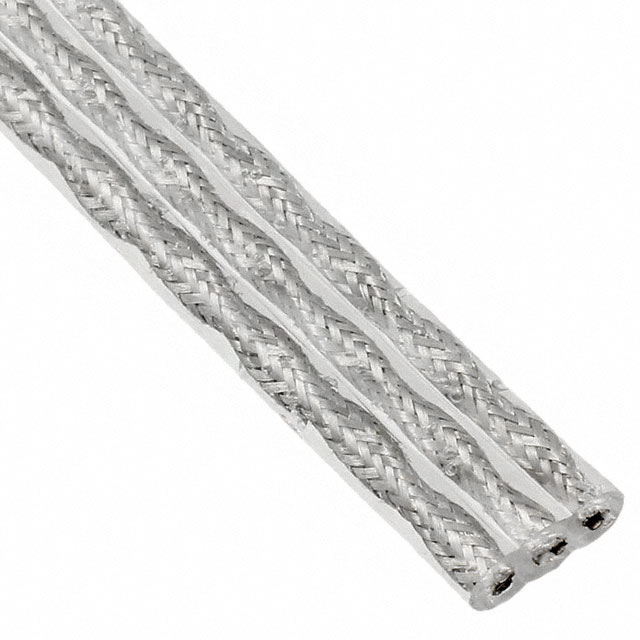 CBL RIBN 6COND FLAT CLEAR 25'