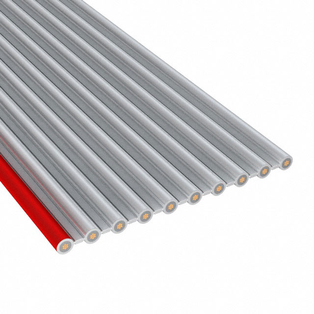 CBL RIBN 10COND 0.1 GRAY 100'