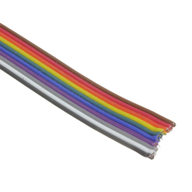 CBL RIBN 10COND 0.05 MULTI 100'