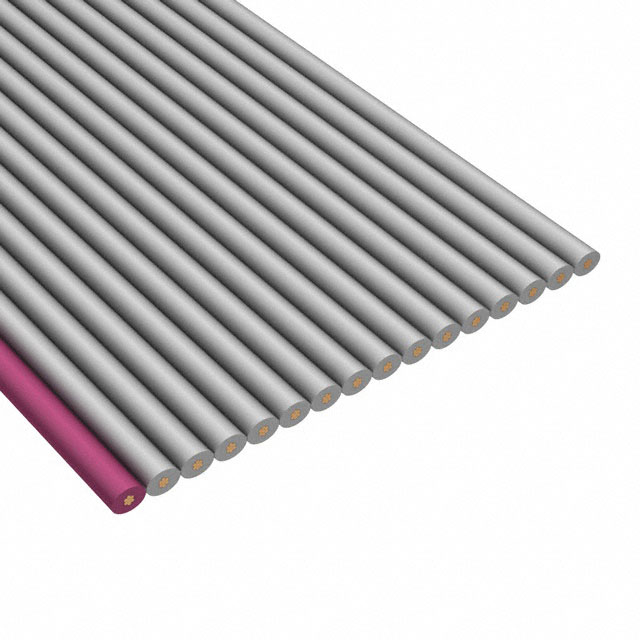 CBL RIBN 16COND 0.05 GRAY 100'