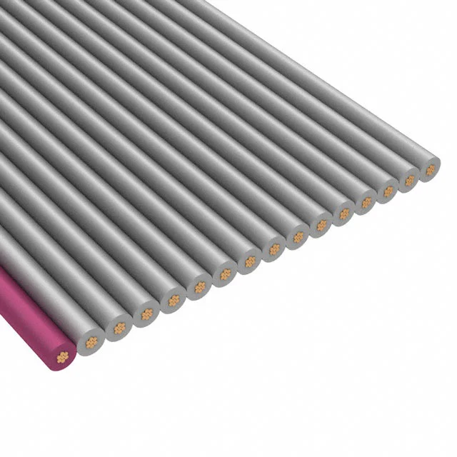 CBL RIBN 16COND 0.025 GRAY 250'