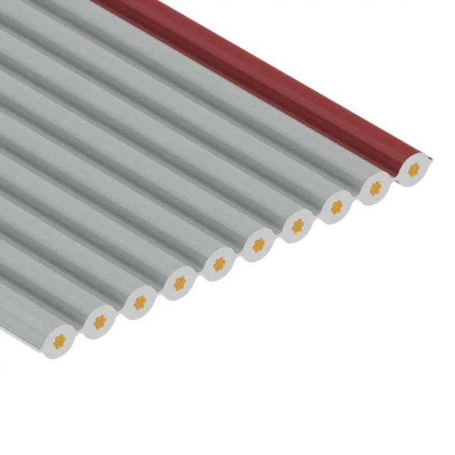 CBL RIBN 10COND 0.05 GRAY 500'