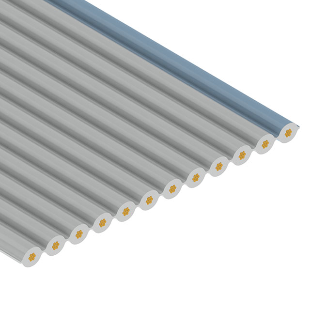 CBL RIBN 12COND 0.025 GRAY 100'