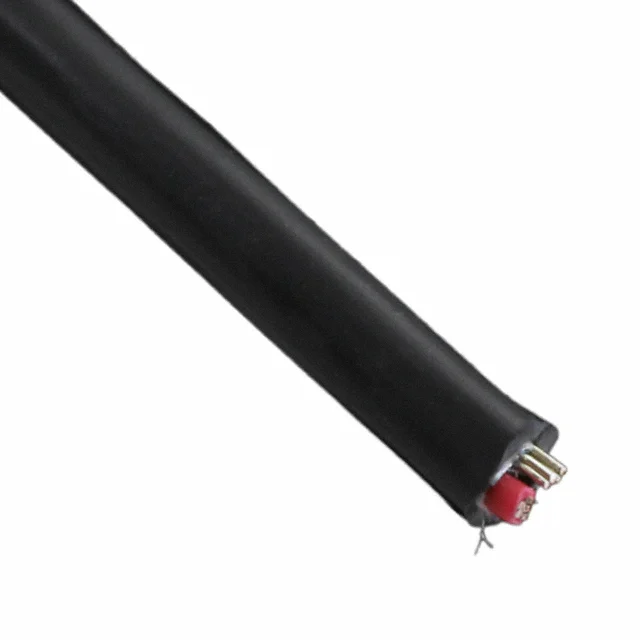 CABLE 2COND 22AWG BLACK SHLD