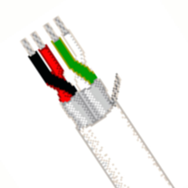 MULTI-PAIR 4COND 22AWG WHT