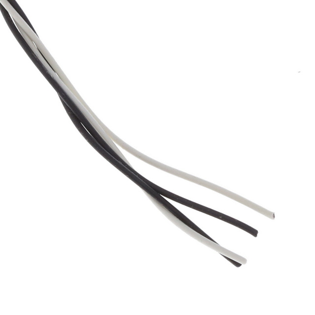 CABLE 2COND 24AWG BLK/WHITE FEET