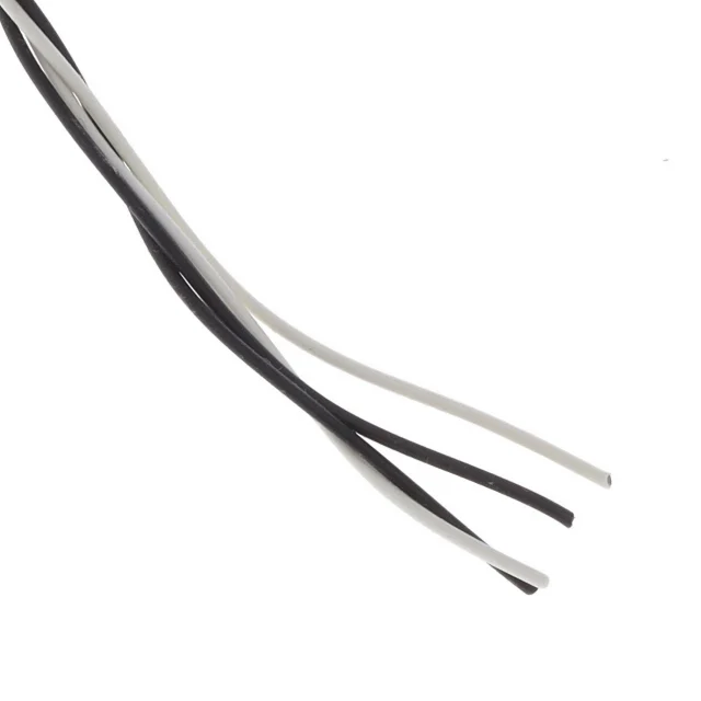 CABLE 2COND 20AWG BLK/WHITE FEET