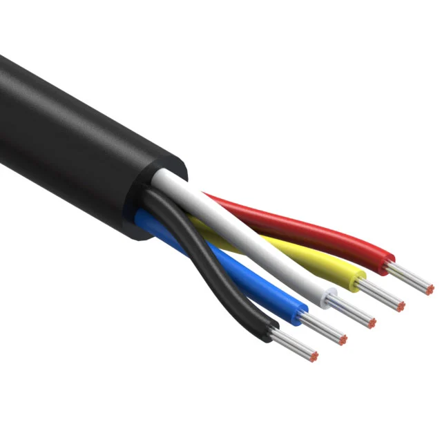 CABLE 5COND 28AWG BLACK