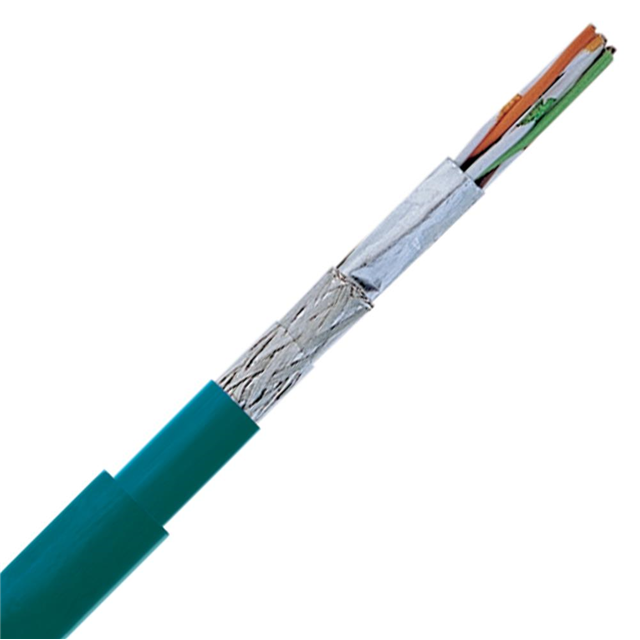 CABLE CAT5E 8CON 24AWG TEAL FEET
