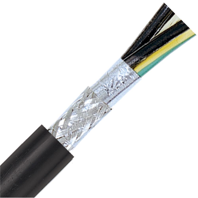 CABLE 4COND 16AWG BLK SHLD FEET