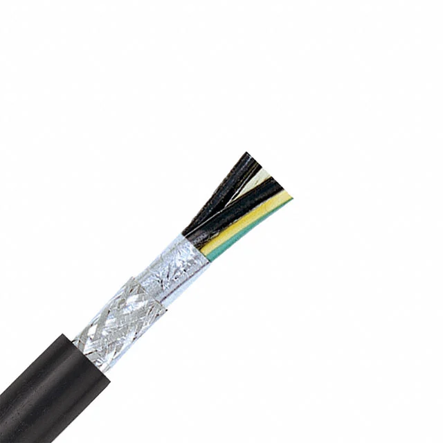 CABLE 3COND 14AWG BLK SHLD FEET