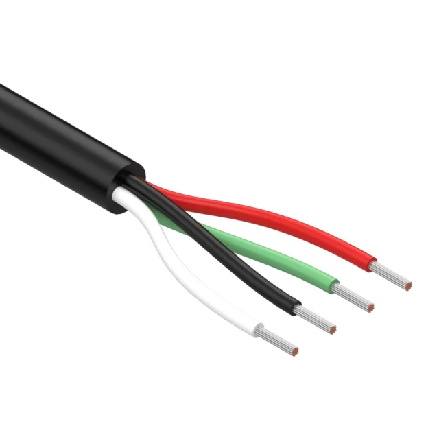CABLE 4COND 20AWG BLACK