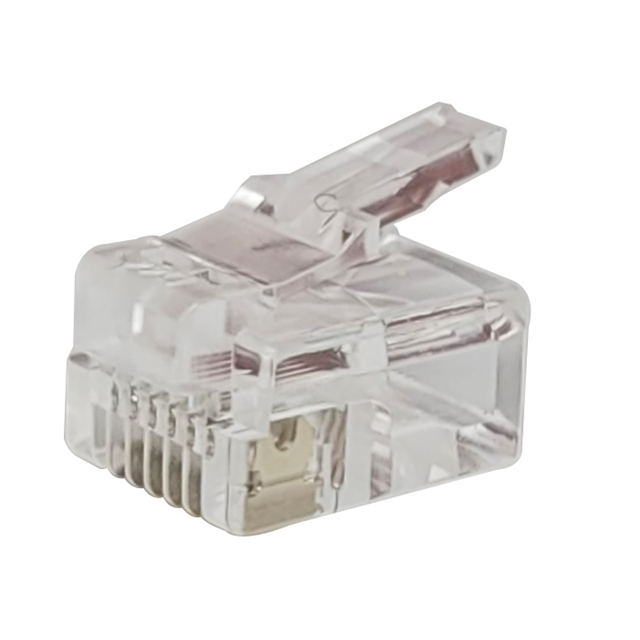 MOD PLUG 6P4C-STRANDED/FLAT ROHS