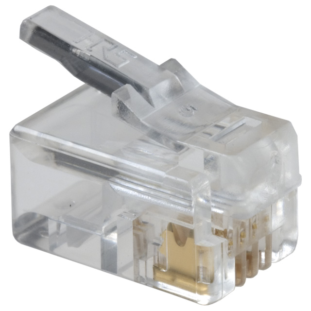 CONN MOD PLUG 4P4C UNSHIELDED