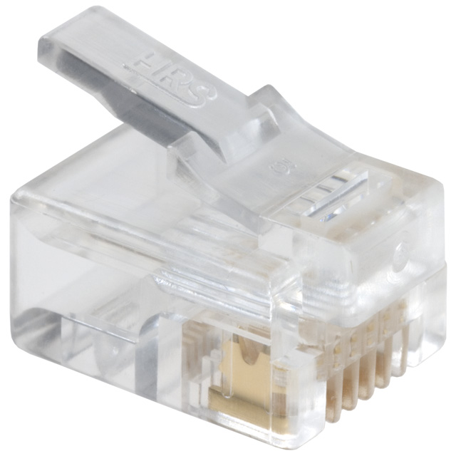 CONN MOD PLUG 6P6C UNSHIELDED