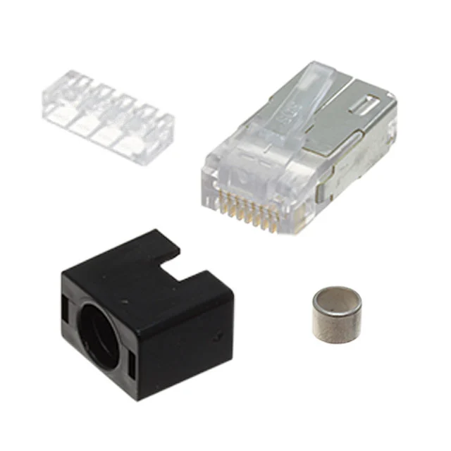 CONN MOD PLUG 8P8C SHIELDED