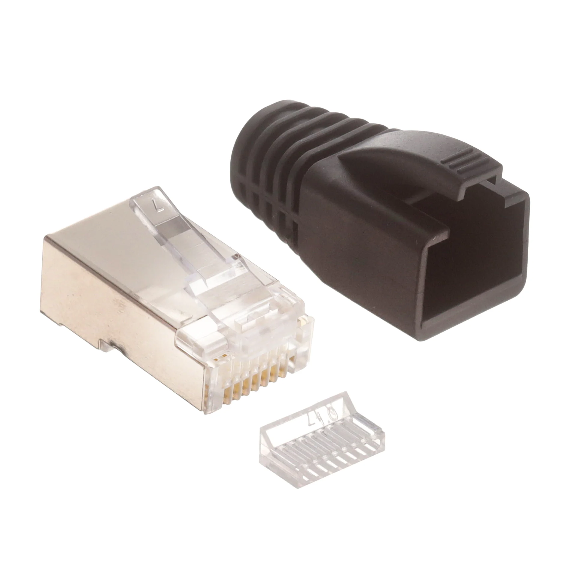8P8C CAT6 SHIELDED PLUG KIT, 6.5