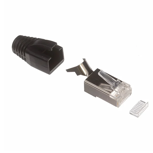 8P8C CAT6 SHIELDED PLUG KIT, 6.5