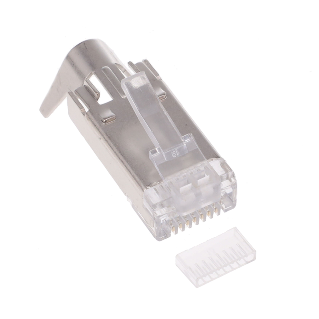 PLUG, 8P8C, 30U PLATING, METAL S