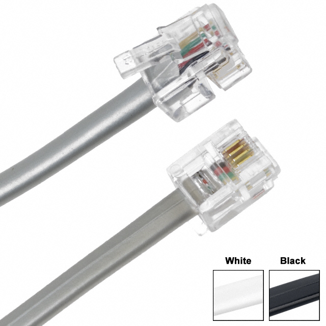 CABLE MOD 6P4C PLUG TO PLUG 25'