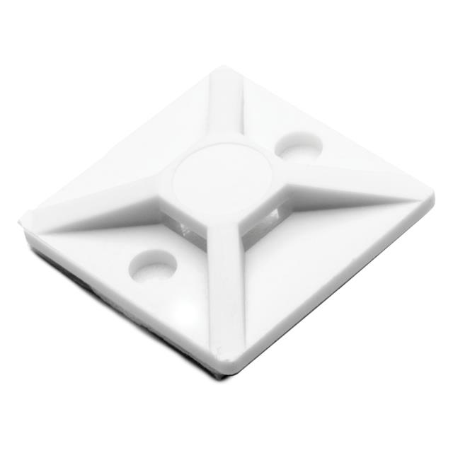 CABLE TIE HOLDER QUAD ADH WHITE