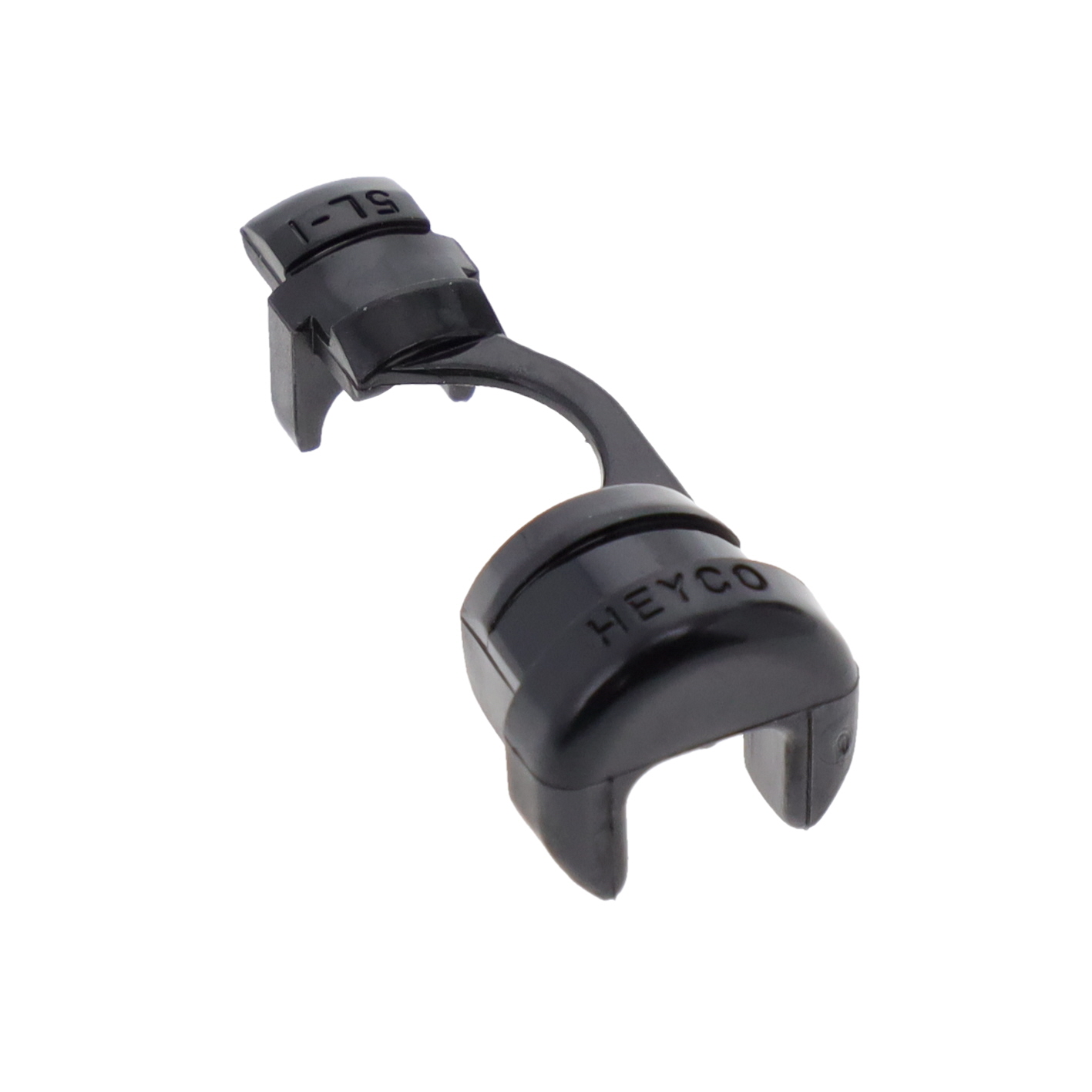 BUSHING W/STR RELIEF PA66 BLACK