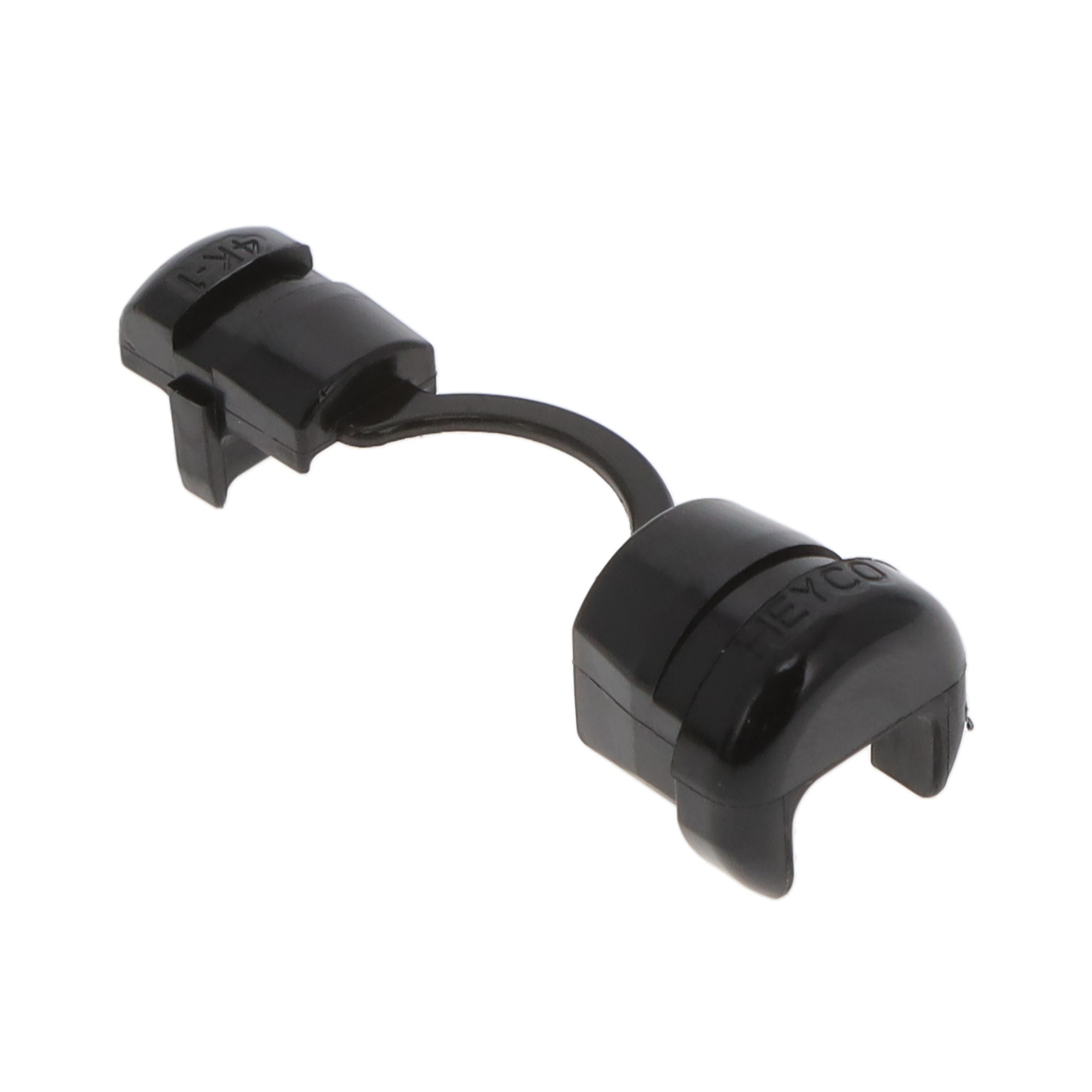 BUSHING W/STR RELIEF PA66 BLACK