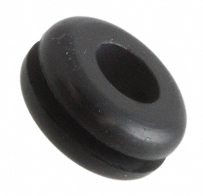 GROMMET 0.250" RUBBER BLACK