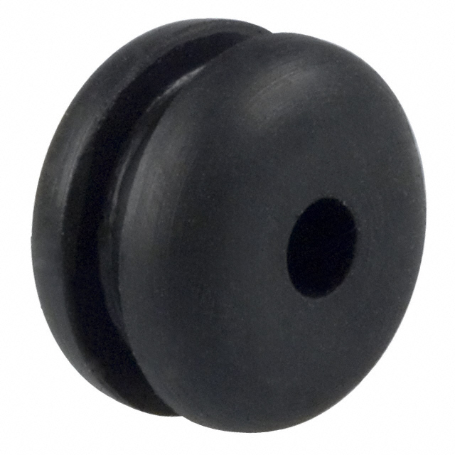 GROMMET 0.125" RUBBER BLACK