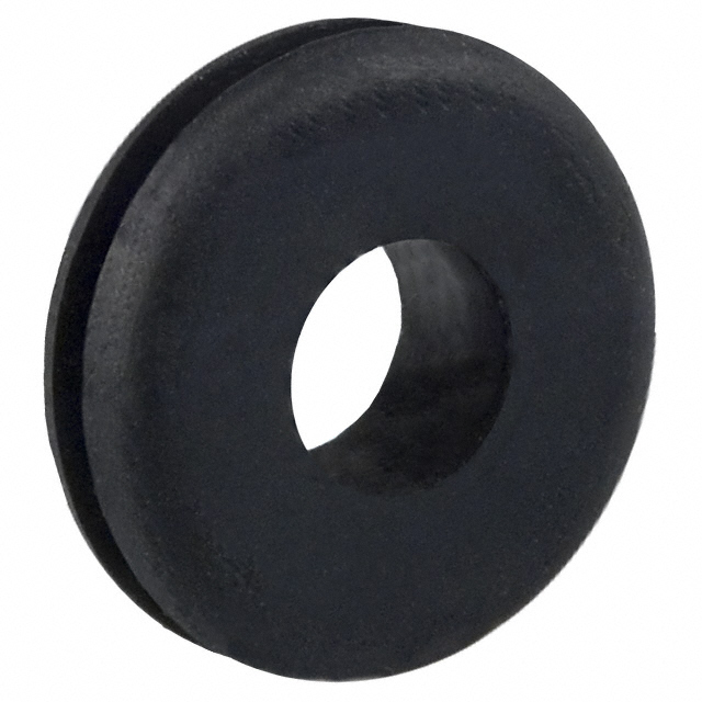 GROMMET 0.250" RUBBER BLACK