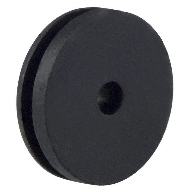 GROMMET 0.125" RUBBER BLACK