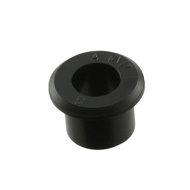 BUSHING SPLIT 0.281" PVC BLACK