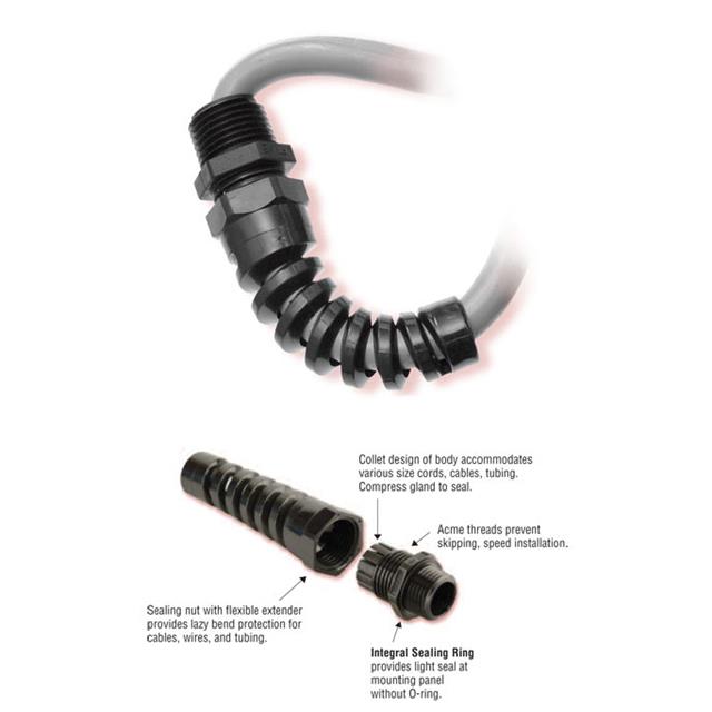 CABLE GRIP 4.32-11.43MM 1/2" NPT