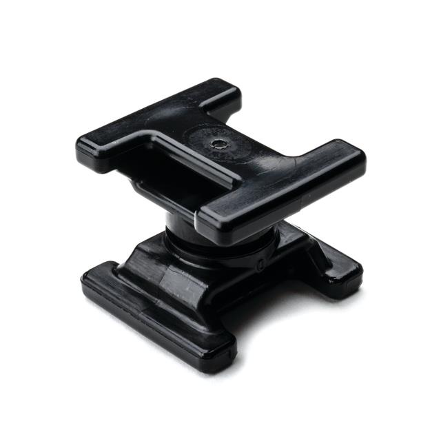 CABLE TIE HLDR DUAL SWIVEL BLACK