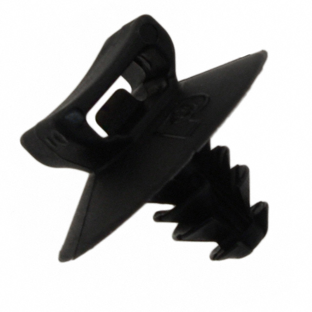 CABLE TIE HLDR SNGL PUSH MNT BLK