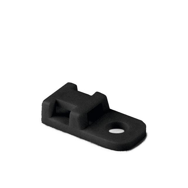 CABLE TIE HLDR SNGL SCREW #8 BLK