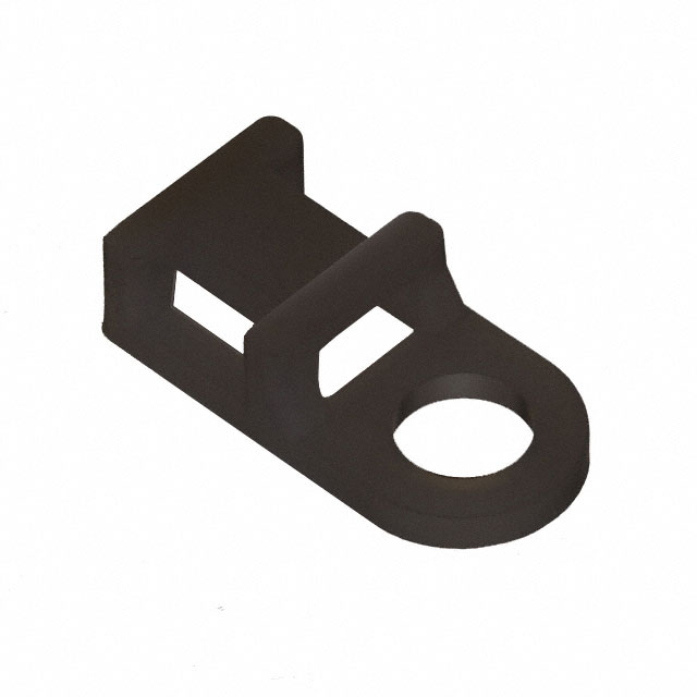 CABLE TIE HLDR QUAD SCRW #10 BLK